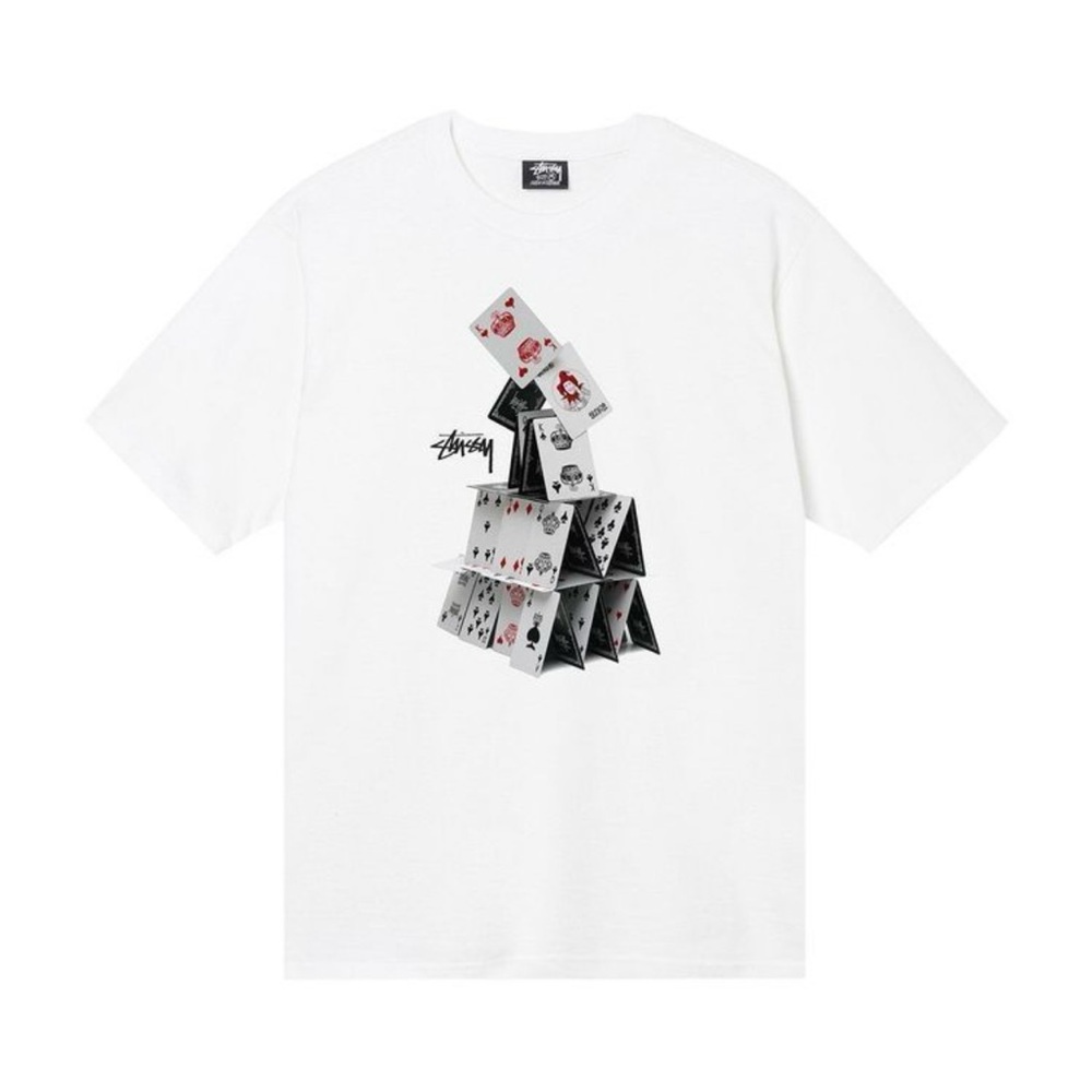 Stussy House Of Cards Tee Shirt Small Brand New in Bag with Tags